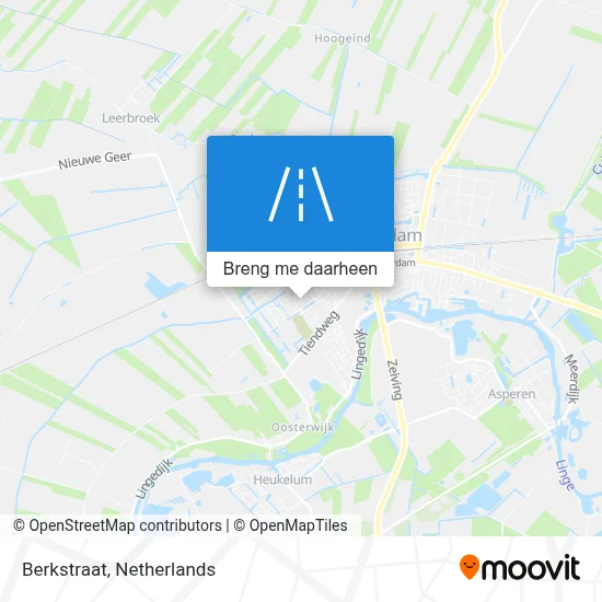Berkstraat kaart