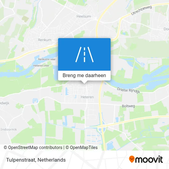Tulpenstraat kaart