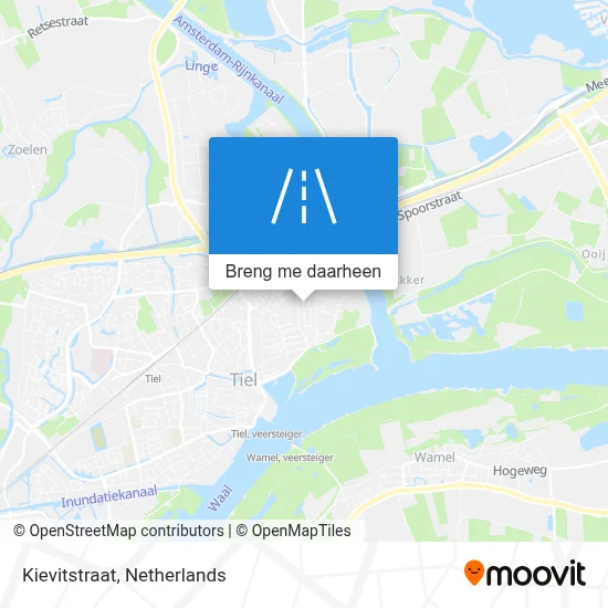 Kievitstraat kaart