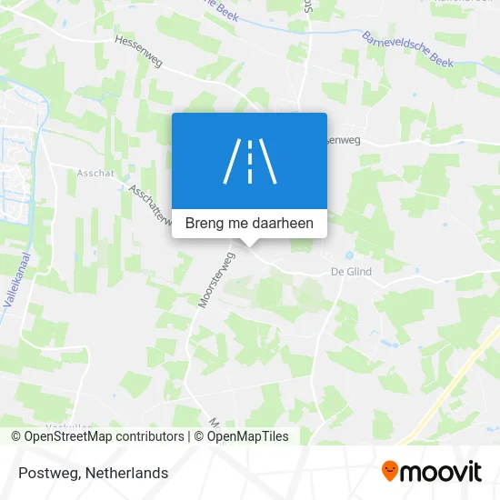 Postweg kaart
