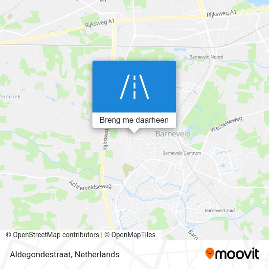 Aldegondestraat kaart