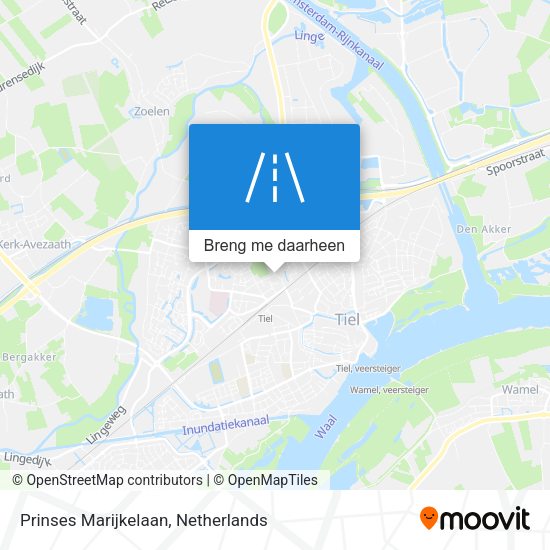 Prinses Marijkelaan kaart