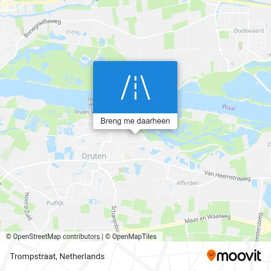 Trompstraat kaart