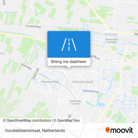 Goudsbloemstraat kaart