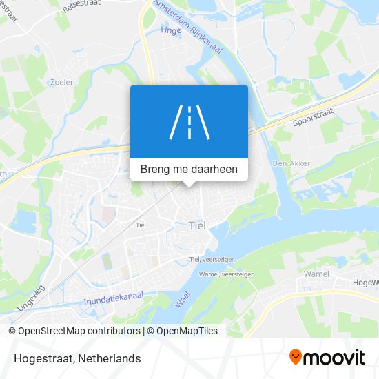 Hogestraat kaart