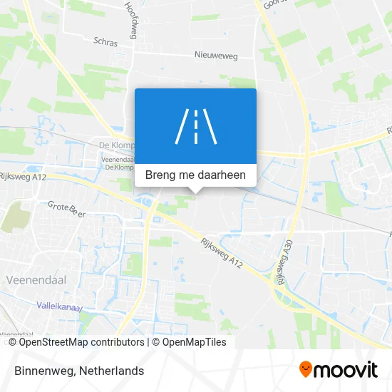 Binnenweg kaart