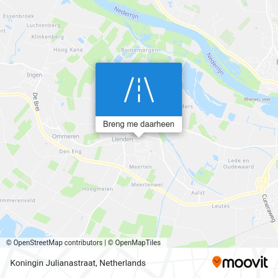 Koningin Julianastraat kaart