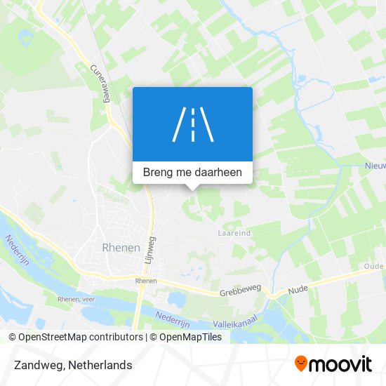 Zandweg kaart