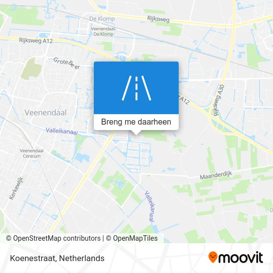 Koenestraat kaart
