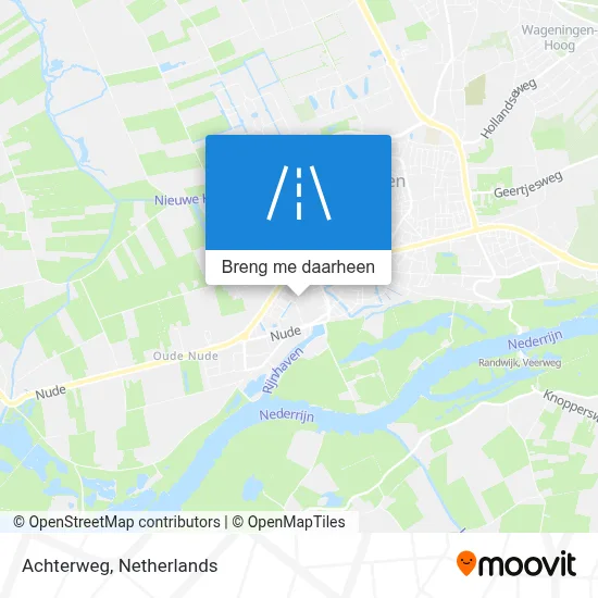 Achterweg kaart