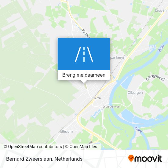 Bernard Zweerslaan kaart
