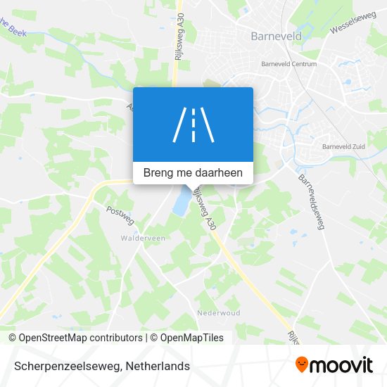 Scherpenzeelseweg kaart