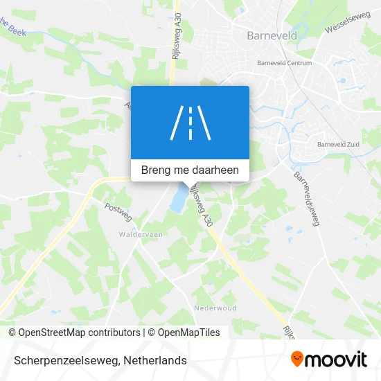Scherpenzeelseweg kaart