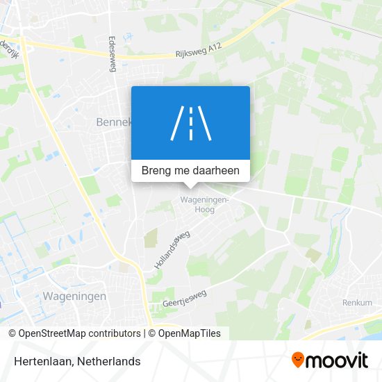 Hertenlaan kaart