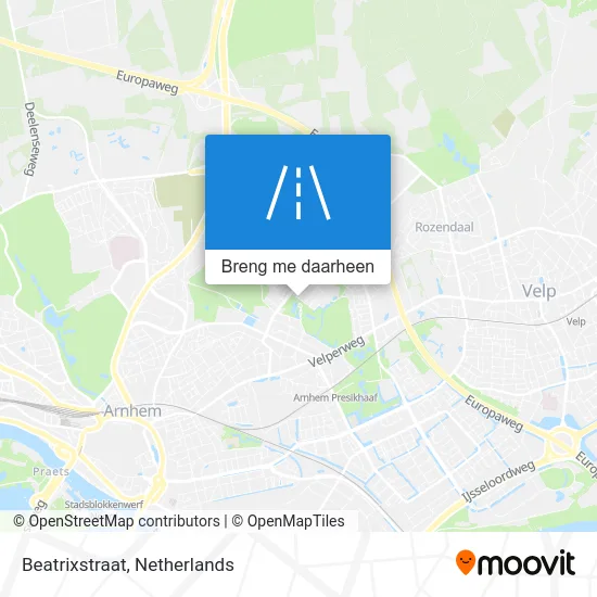 Beatrixstraat kaart