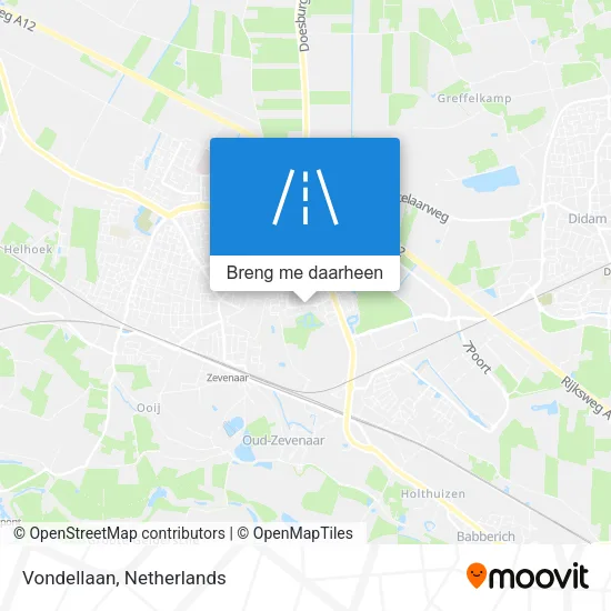 Vondellaan kaart