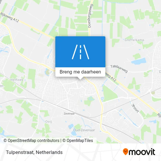 Tulpenstraat kaart
