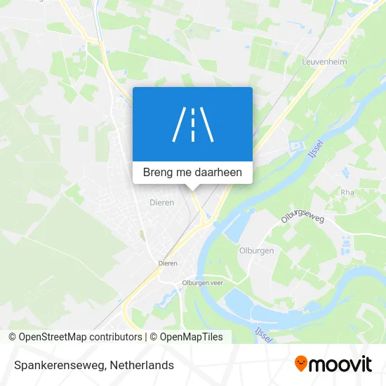 Spankerenseweg kaart