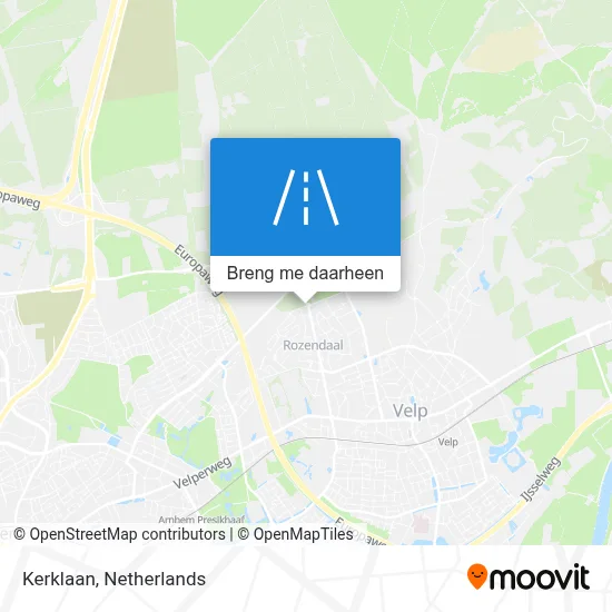 Kerklaan kaart
