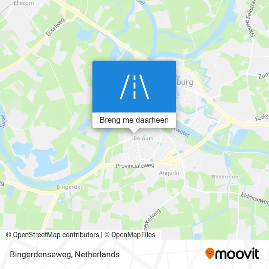 Bingerdenseweg kaart