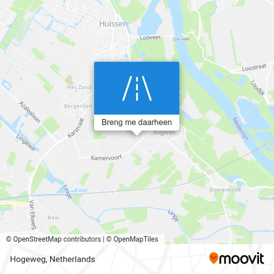 Hogeweg kaart