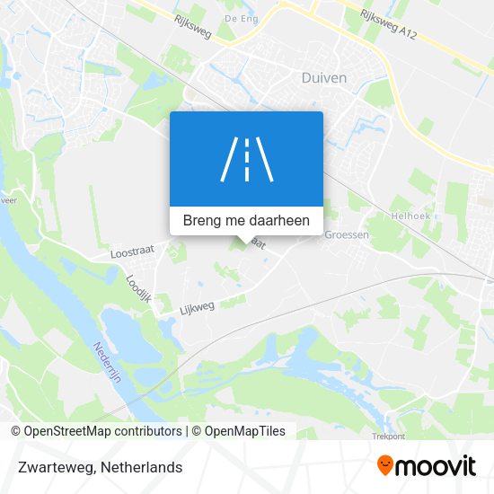 Zwarteweg kaart