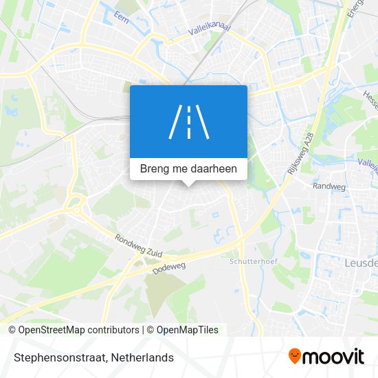 Stephensonstraat kaart