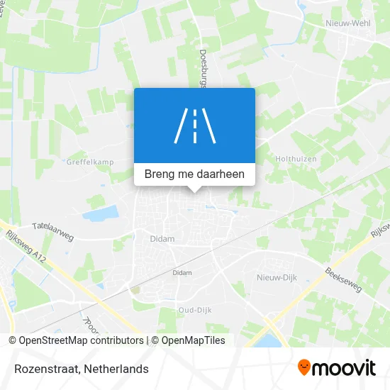 Rozenstraat kaart
