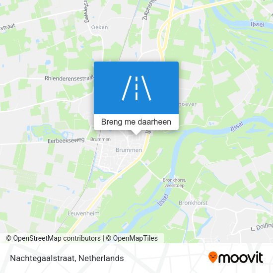 Nachtegaalstraat kaart