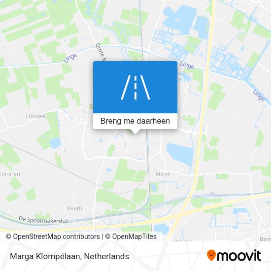 Marga Klompélaan kaart