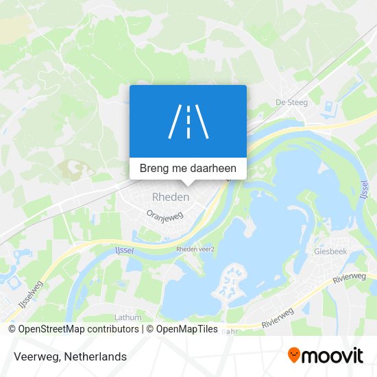 Veerweg kaart