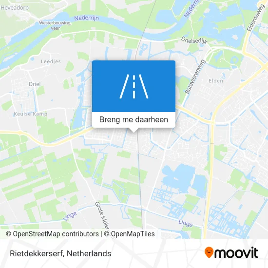 Rietdekkerserf kaart