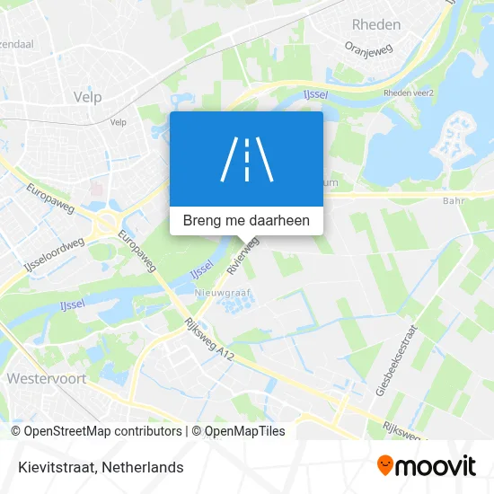 Kievitstraat kaart