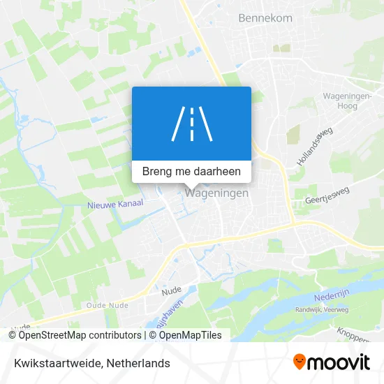 Kwikstaartweide kaart