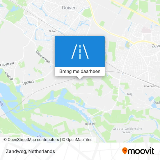 Zandweg kaart