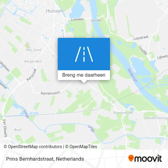 Prins Bernhardstraat kaart