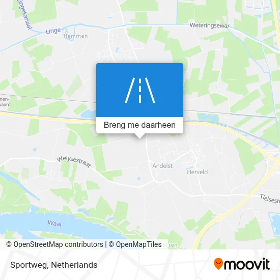 Sportweg kaart