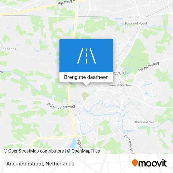 Anemoonstraat kaart