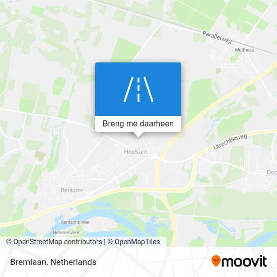 Bremlaan kaart