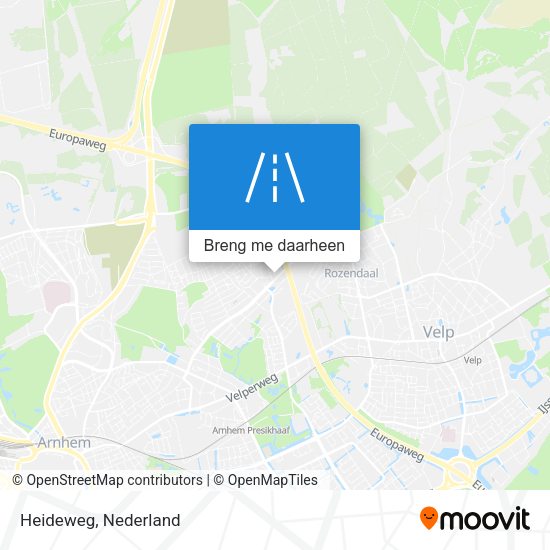 Heideweg kaart