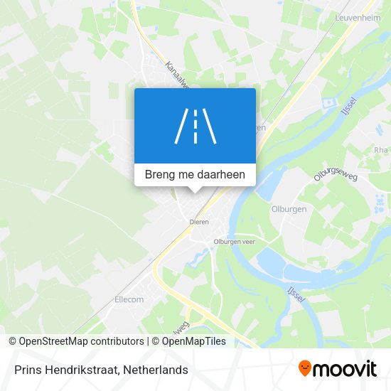 Prins Hendrikstraat kaart