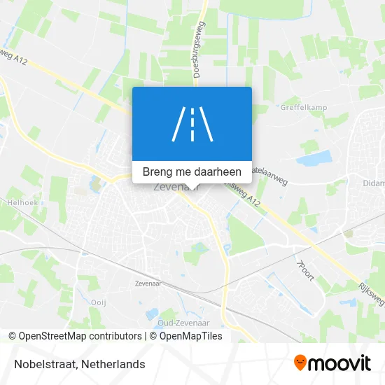Nobelstraat kaart