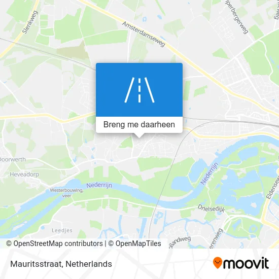 Mauritsstraat kaart