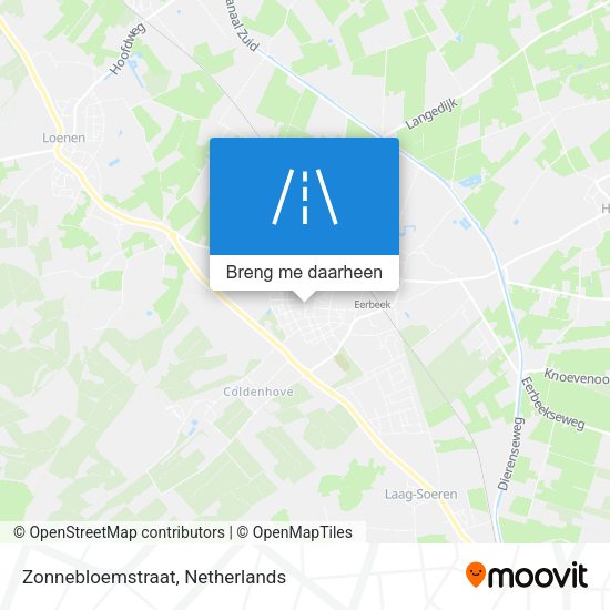 Zonnebloemstraat kaart