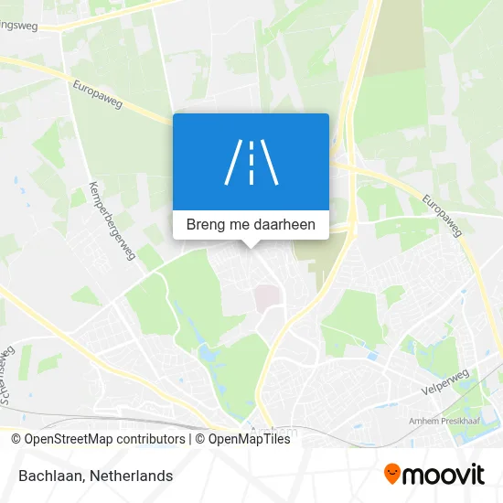 Bachlaan kaart