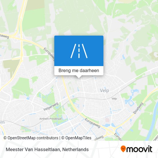 Meester Van Hasseltlaan kaart