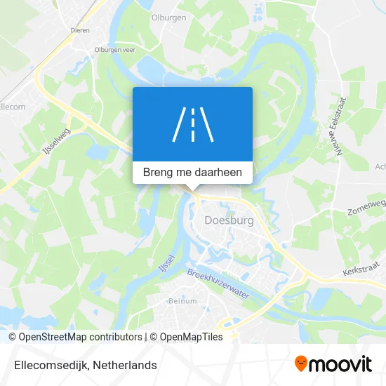 Ellecomsedijk kaart