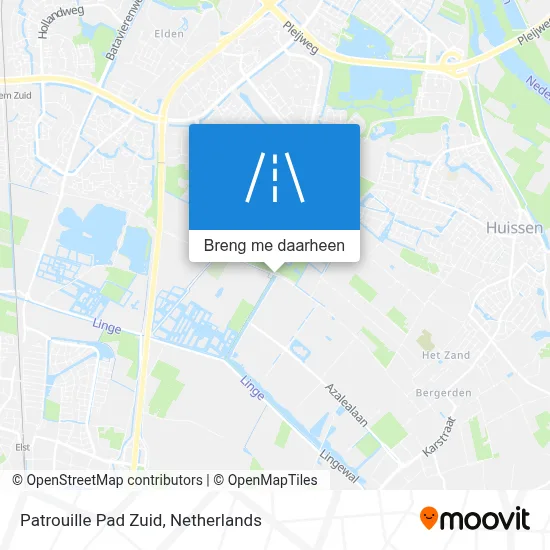 Patrouille Pad Zuid kaart