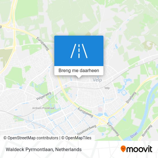 Waldeck Pyrmontlaan kaart