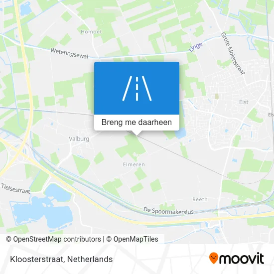 Kloosterstraat kaart